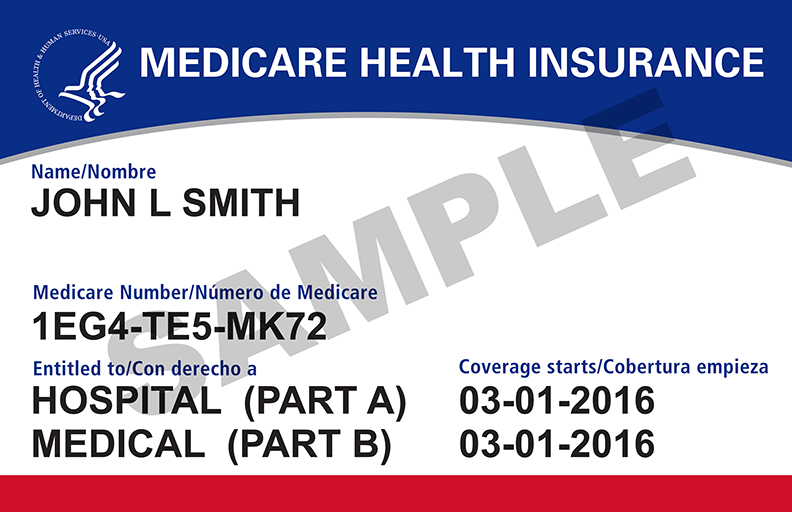 sample image of a Medicare Health Insurance card