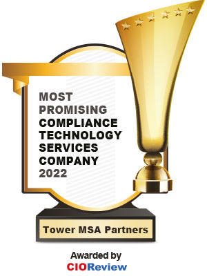 Pict of award congratulating Tower on its Technology