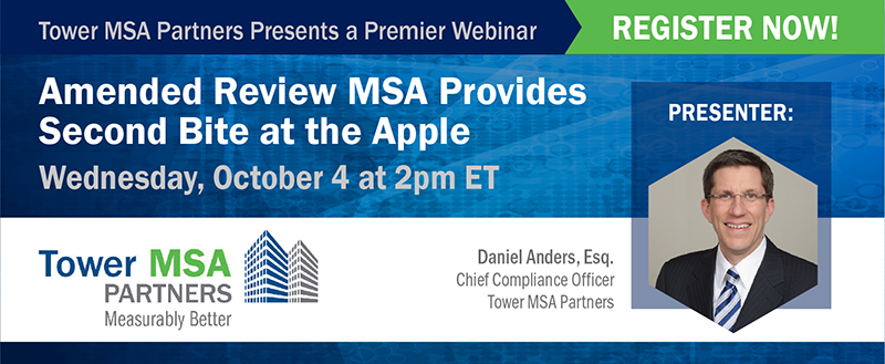 Premier Webinar: Amended Review MSA Provides Second Bite at the Apple