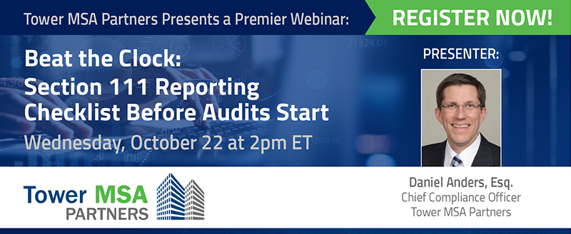 Tower MSA Partners October Webinar prepare you for CMS Section 111 audits in 2026.